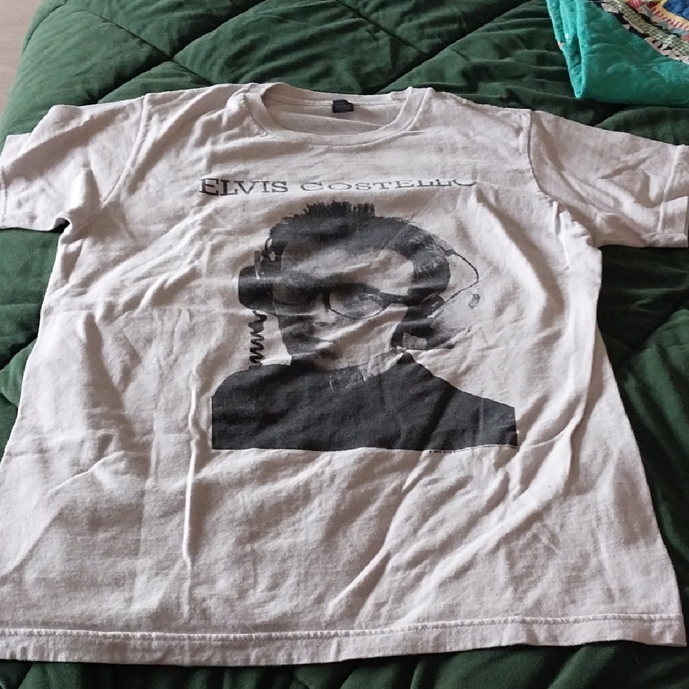 Elvis Costello T Shirt 2010 Gray Womens Small